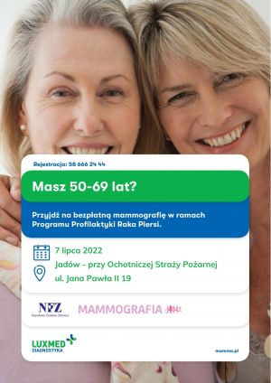 Plakat Badanie mamograficzne