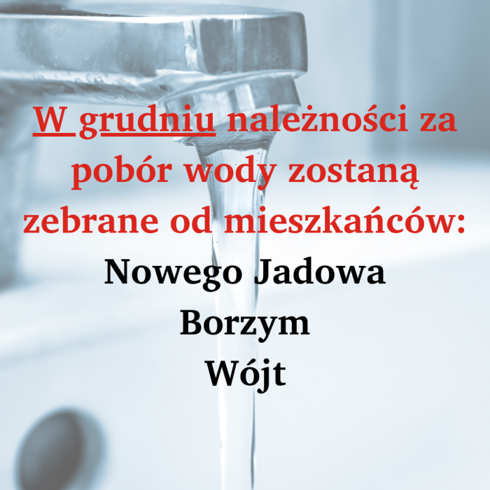 zbieranie za wode