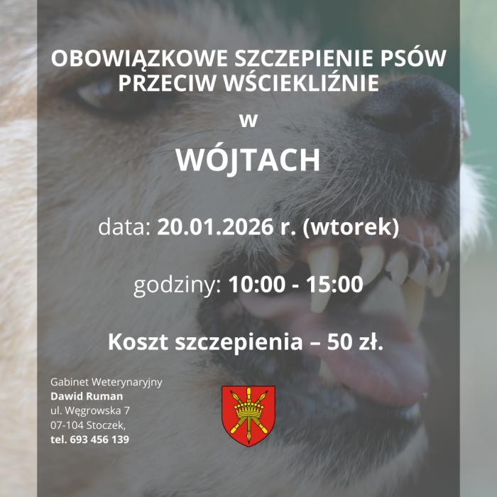 szczepienie psów Wójty