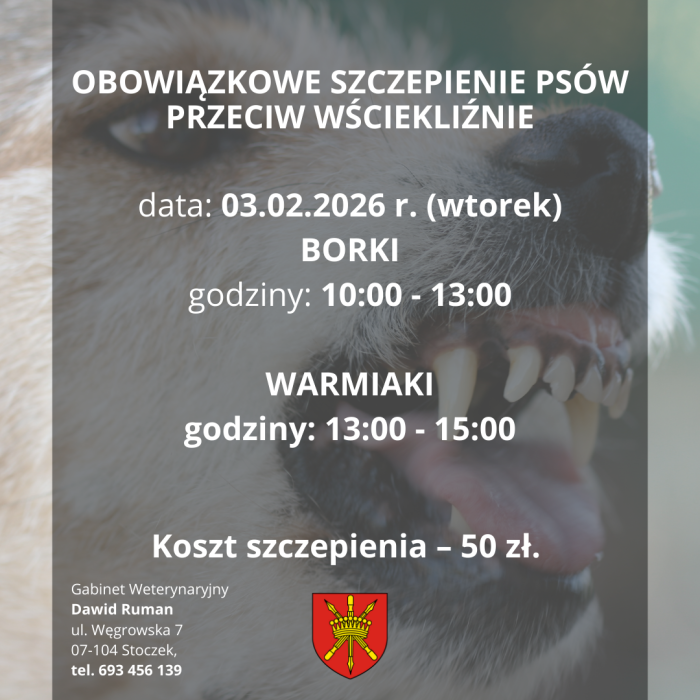 szczepienie psów BorkiWarmiaki