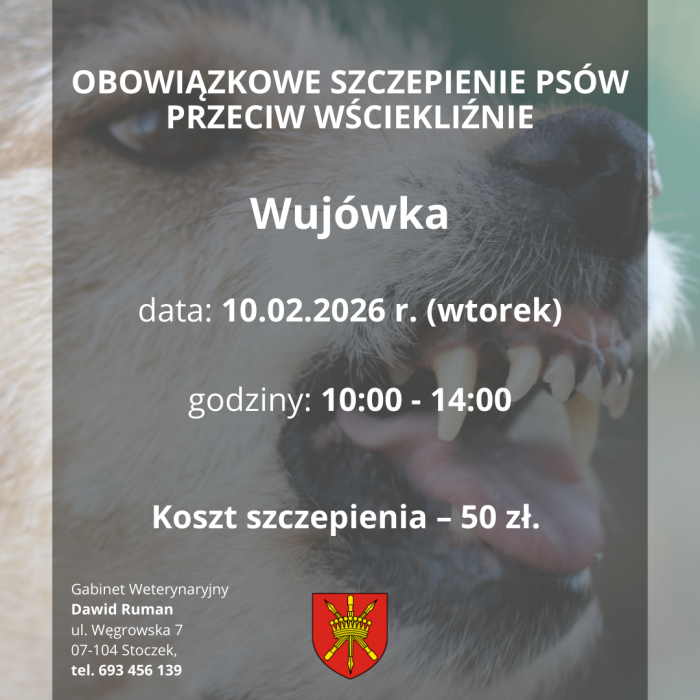 szczepienie psów wujówka