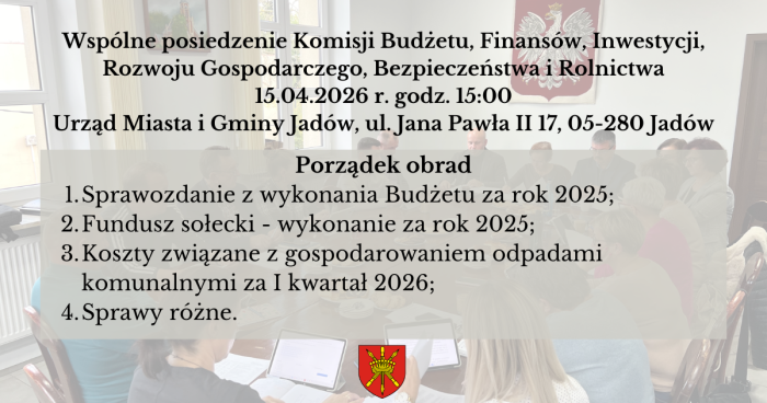 Posiedzenie komisji kwiecien