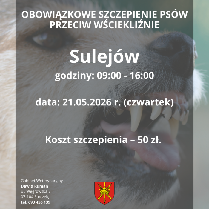 szczepienie psówSulejów