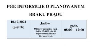 brak prądu w Jadowie
