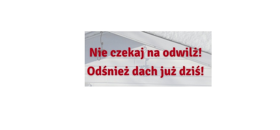 Zalegający śnieg na dachu