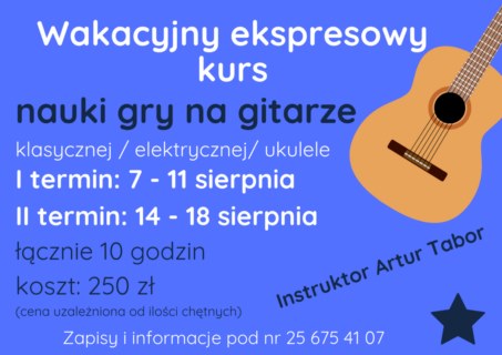 Kurs nauki gry na gitarze