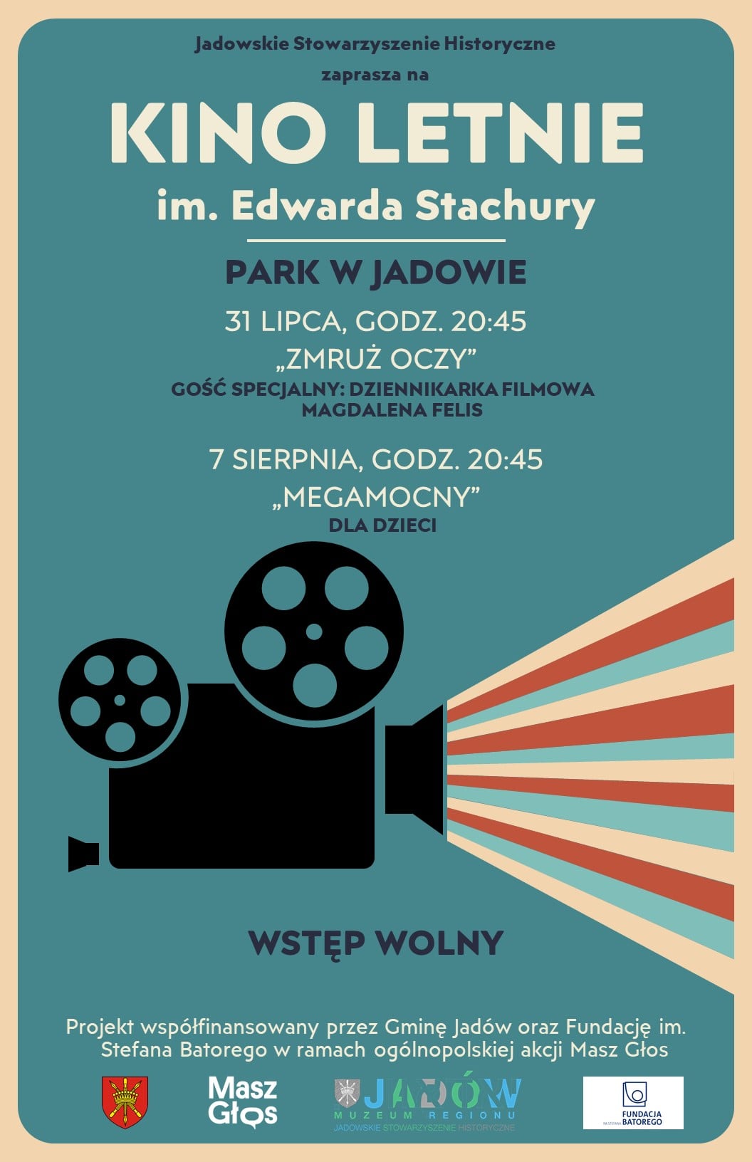 kino letnie w parku w Jadowie