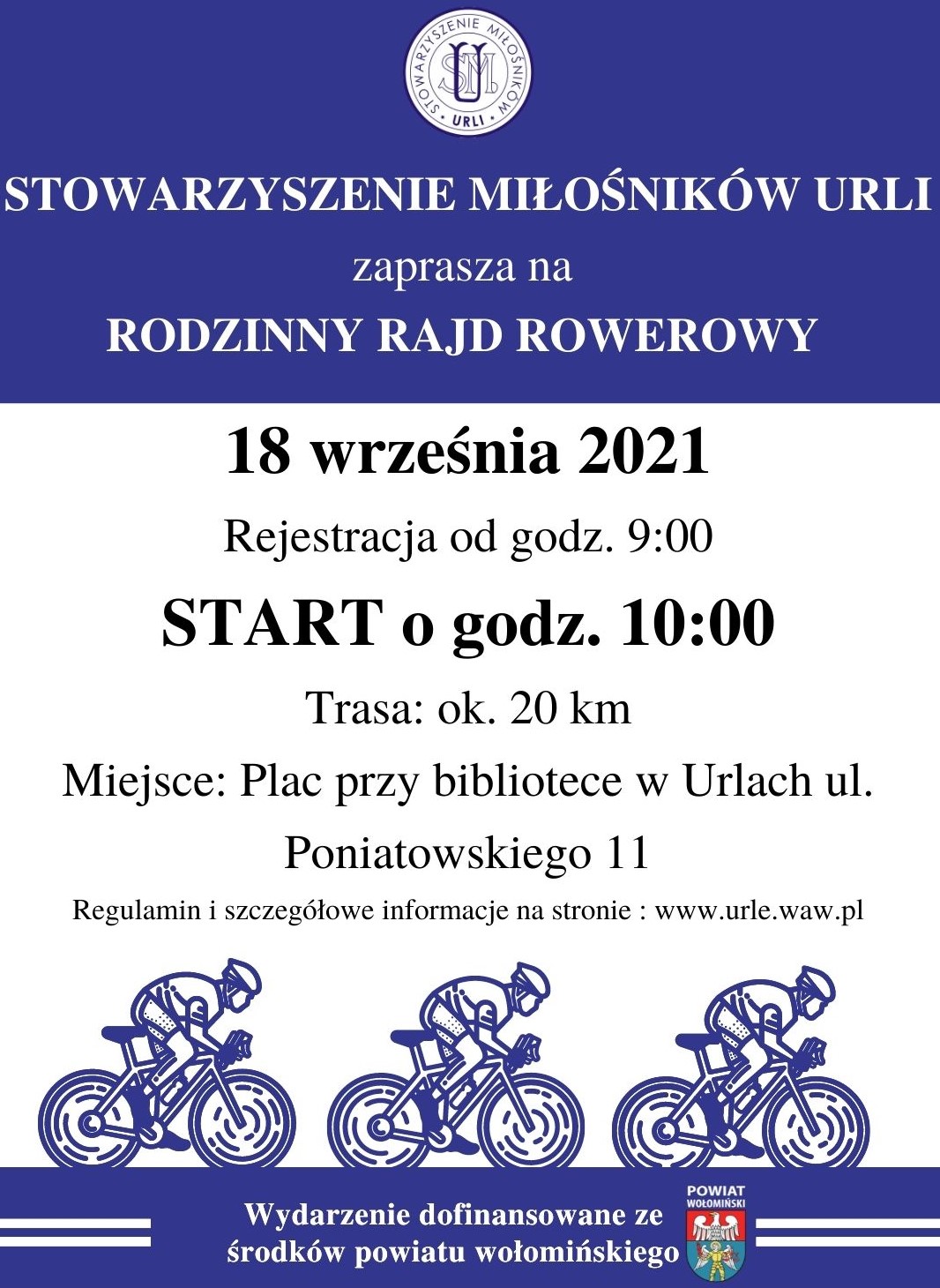Zapraszamy do Urli na rajd rowerowy