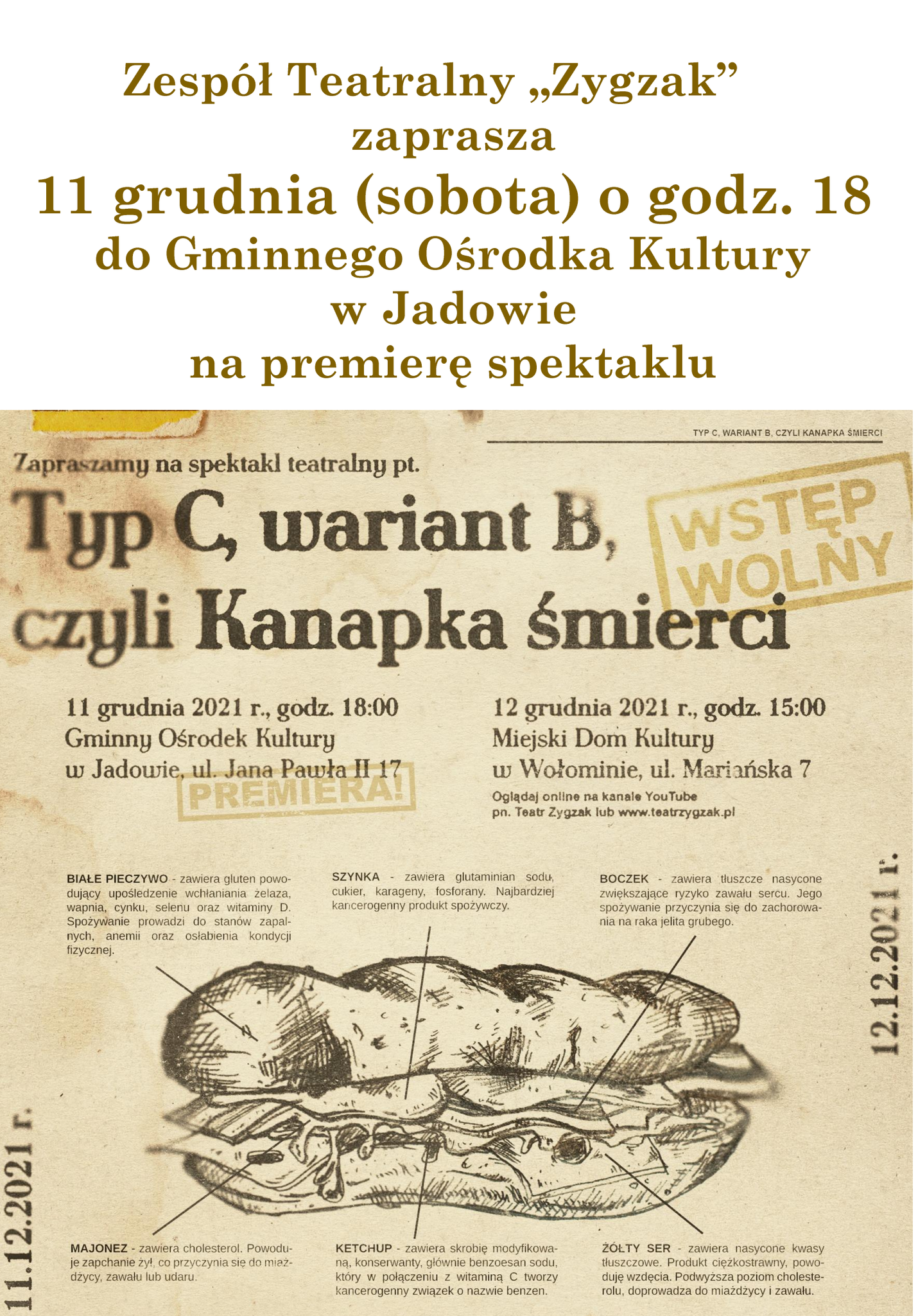 spektakl teatralny w domu kultury