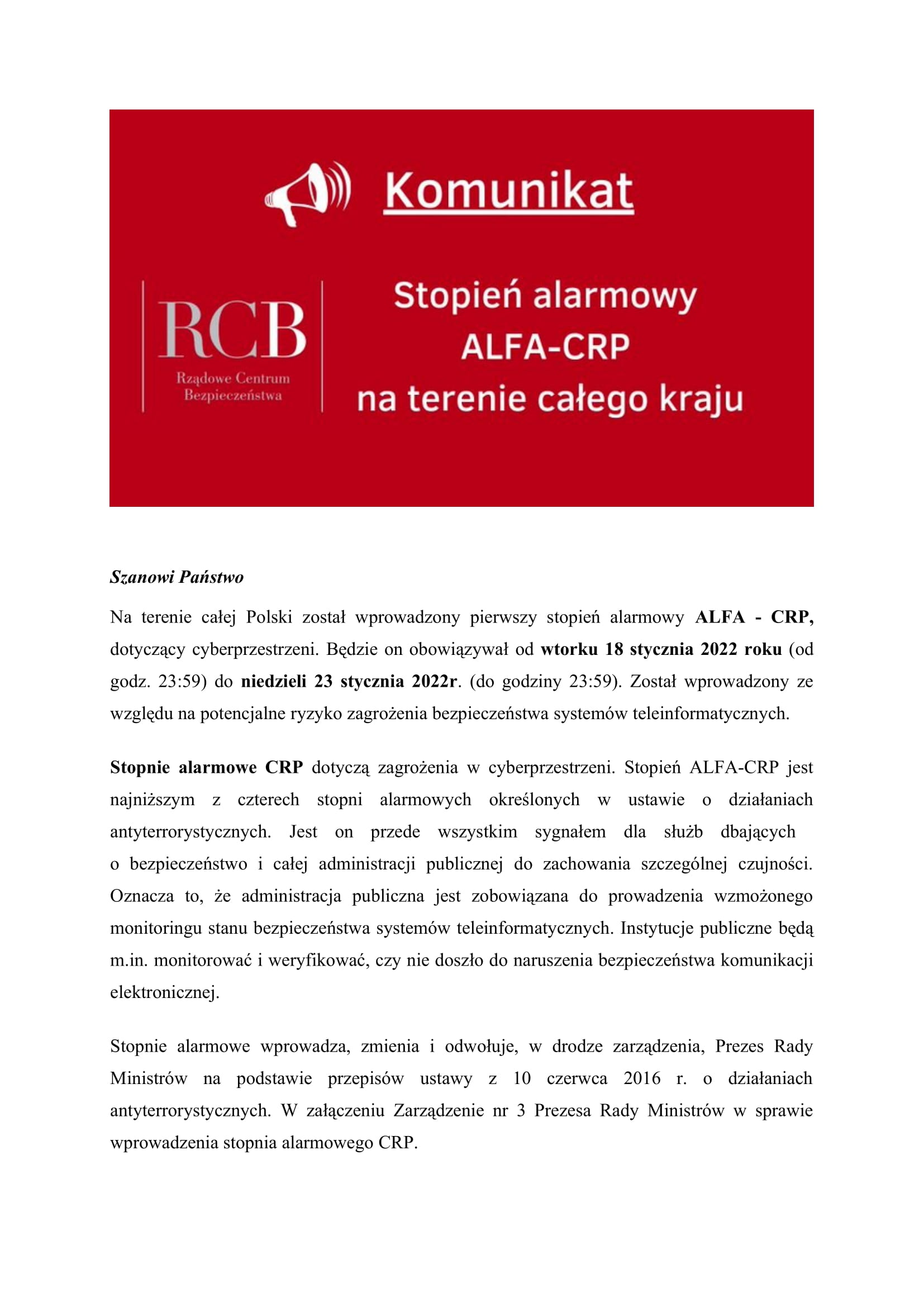 Stopień alarmowy